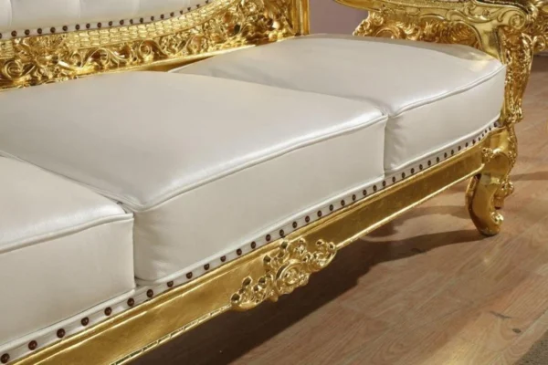 Royal Antique Gold Carved Sofa ( 2 Seater ) - Image 3