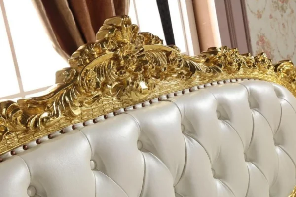 Royal Antique Gold Carved Sofa ( 2 Seater ) - Image 2
