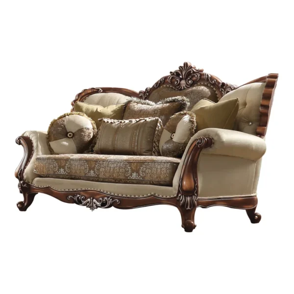 Carving Sofa 75" – Elegant Upholstered Loveseat Sofa for Living Room & Home Decor