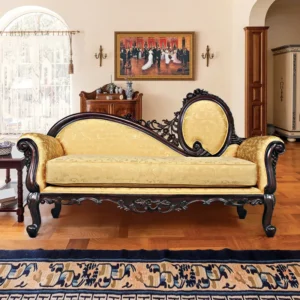Rossetti Victorian 76.5" Salon Sofa – Classic Upholstered Sofa for Living Room & Home Decor