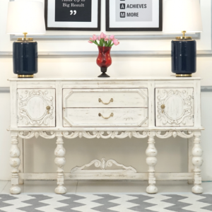 Storage Console Table, Solid Wood for home and office