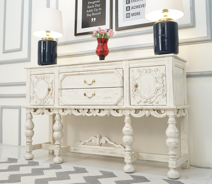 Storage Console Table, Solid Wood for home and office - Image 2
