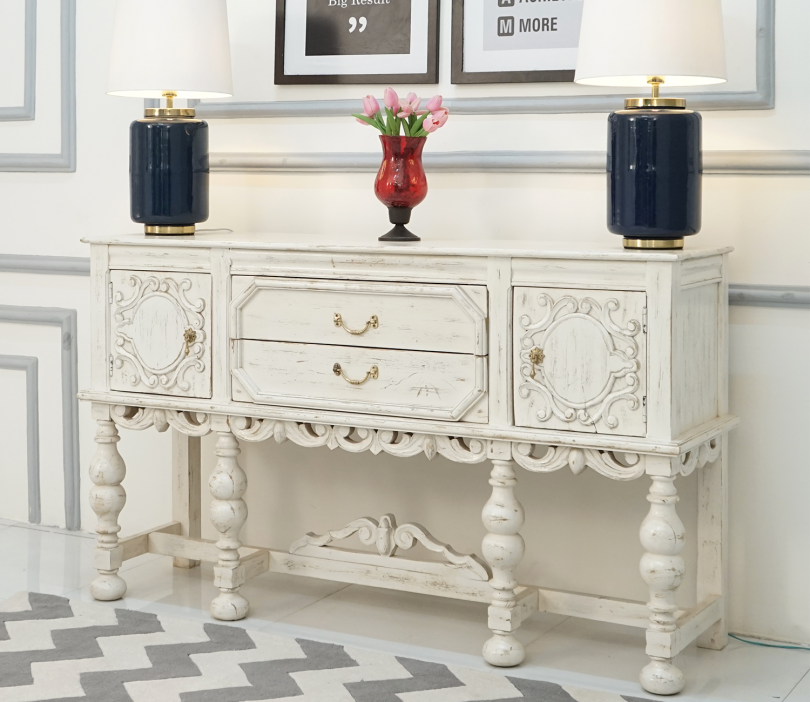 Storage Console Table, Solid Wood for home and office - Image 3