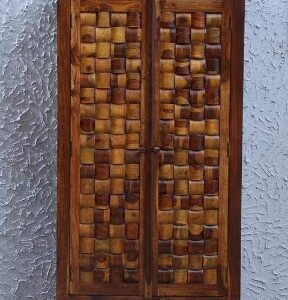 Wood Wardrobe Perfect Size for Living Room in Sheesham Wood Or Provincial Teak Finishing