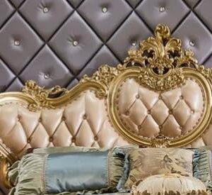 Wooden Luxury Bed for Bedroom Furniture and Wedding Gift (Antique)