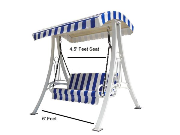 Swing/Jhula Indoor Outdoor With Stand, Roof & Seat - Image 4