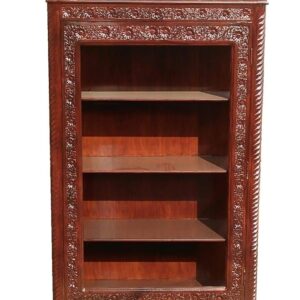 New Handicrafts Sheesham Wood Hand Carved Cabinet/Wardrobe/Showcase (Without Glass)