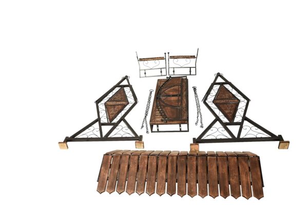 Art Store Iron Swing Jhula For Home & Garden/Porch/Balcony 2 Seater Weight Capacity 300Kgs+ (Swing Takai), 177.8 centimeters, Black - Image 3
