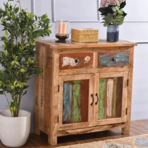 Sikke Wooden Reclaimed Finish Cabinet