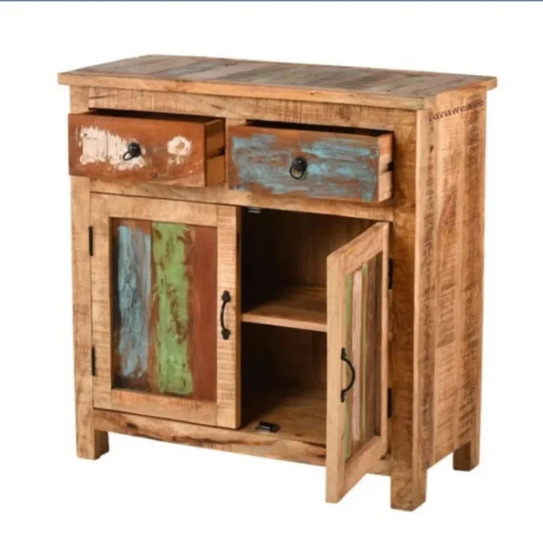 Sikke Wooden Reclaimed Finish Cabinet - Image 2