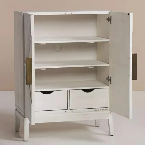 Eisth Wooden Designer Cabinet (White) - Image 2
