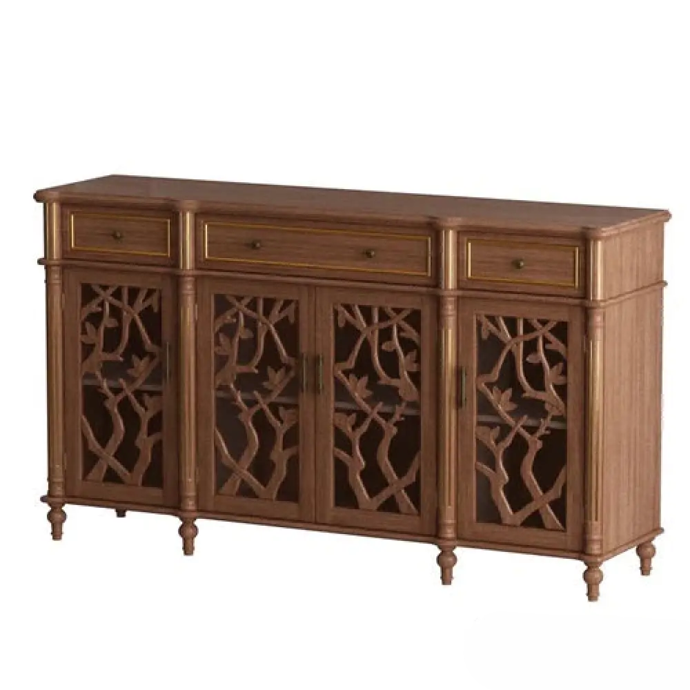 Luxury Teak Wood Console Table - Image 3