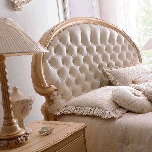 Classic Italian Hand Carved Chandigarh Premium Luxury Bed for Villas. - Image 2