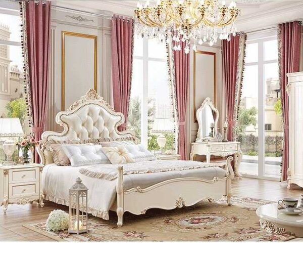 Italian Style Royal Luxury Tufted Design High End Bed