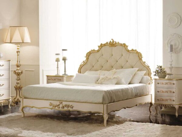 French Style Hand Carved Luxury Bed
