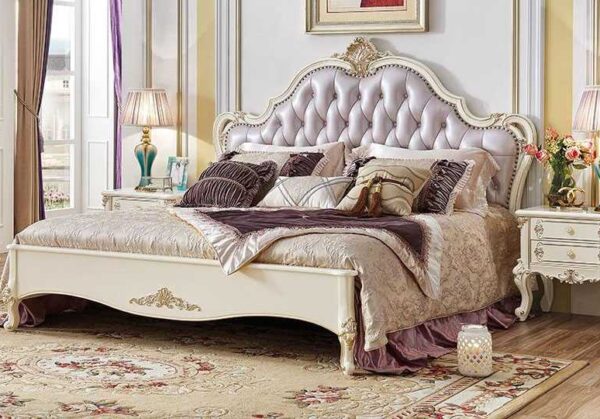 Royal French Style Solid Wood Luxury Bed