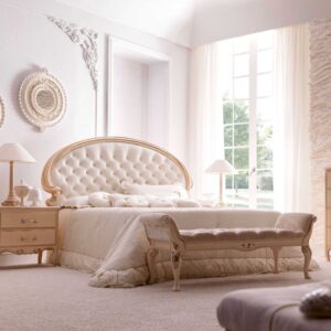 Classic Italian Hand Carved Chandigarh Premium Luxury Bed for Villas.