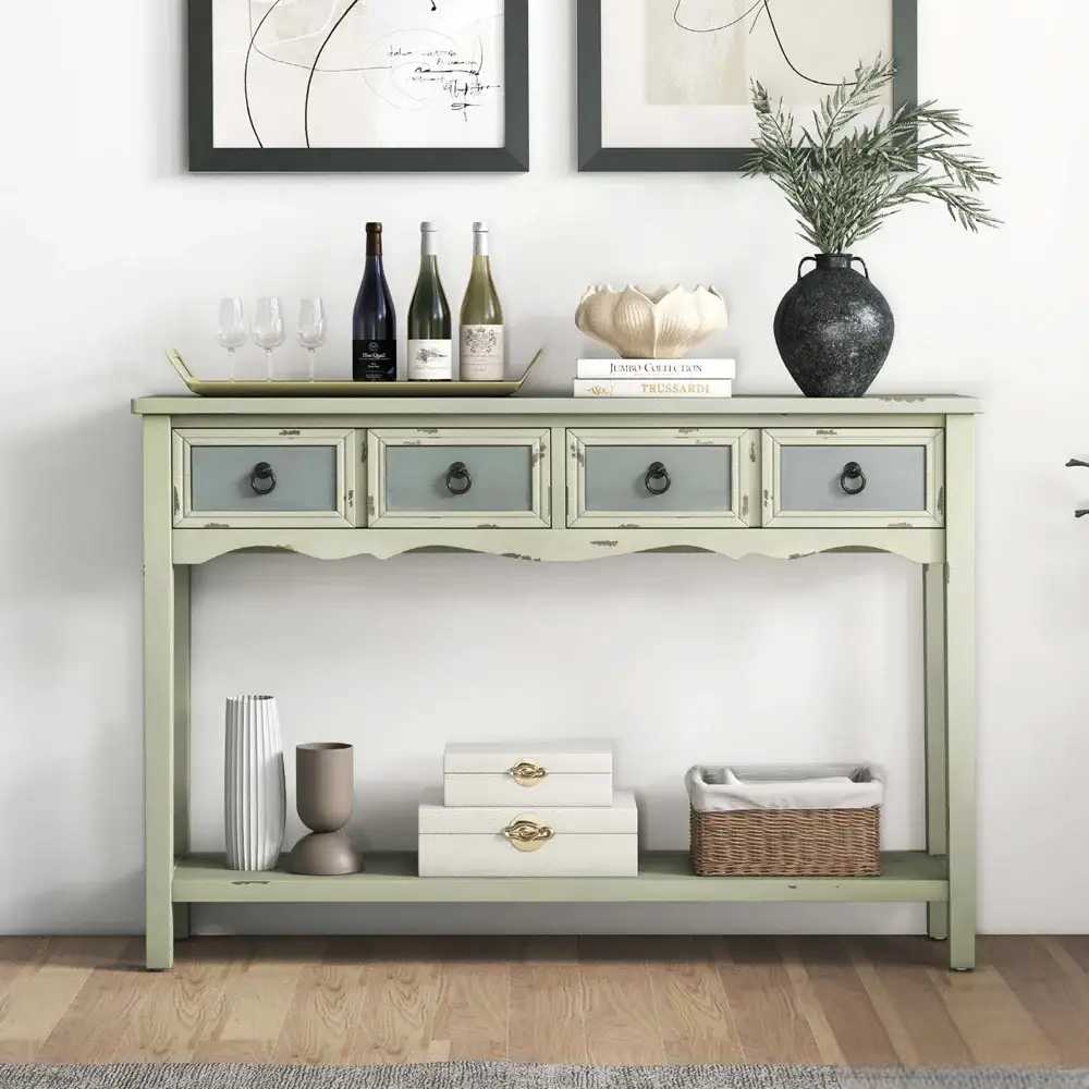Simple Wooden Hallway Console Table - Image 3