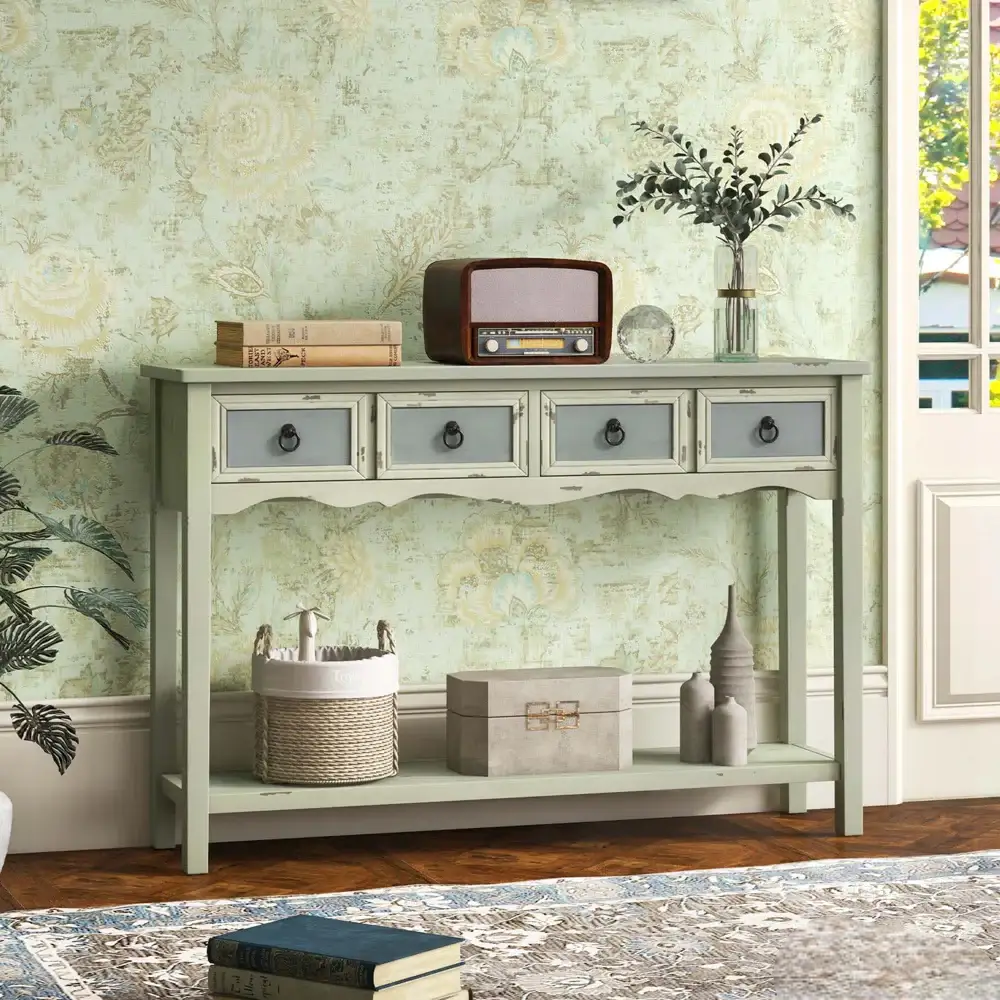Simple Wooden Hallway Console Table - Image 2