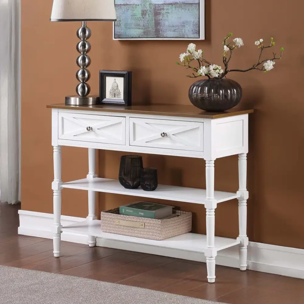 Natural Finish Wooden Entry Table
