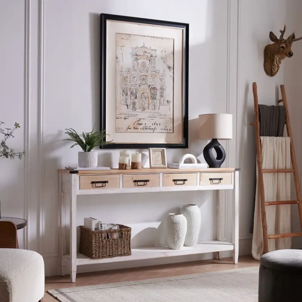 Minimalist Wooden Console Table - Image 3