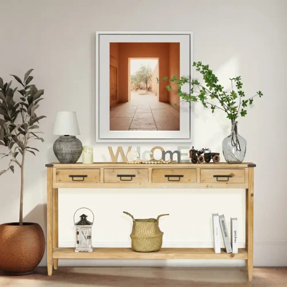 Minimalist Wooden Console Table - Image 2