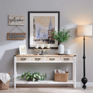 Minimalist Wooden Console Table