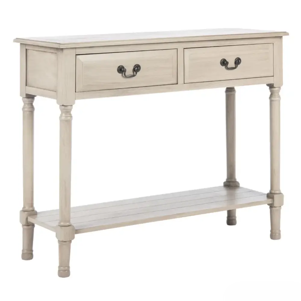 Contemporary Wooden Console Table with Open Shelf - Image 2