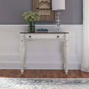 Flat Top Wooden Console with Open Base
