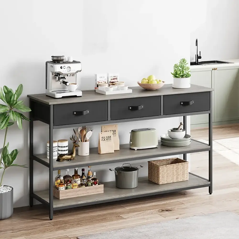 Straight-Line Wooden Console Table - Image 2