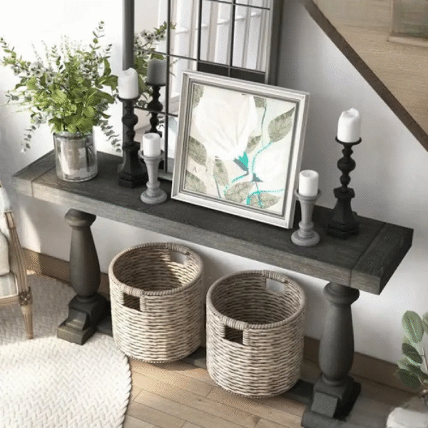 Minimalist Wooden Entryway Table - Image 2