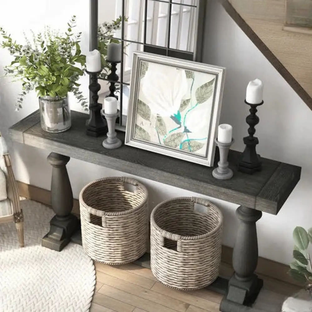 Minimalist Wooden Entryway Table - Image 2