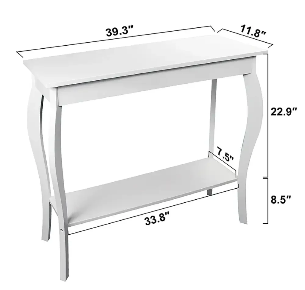 Vintage Style Wooden Console Table - Image 2