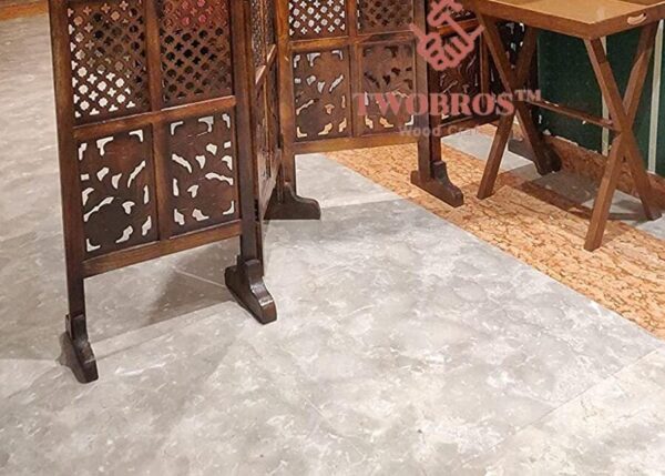 Wooden Partition Stand & Partition Legs Room Divider Set of 5 Suitable for 4 panel partition