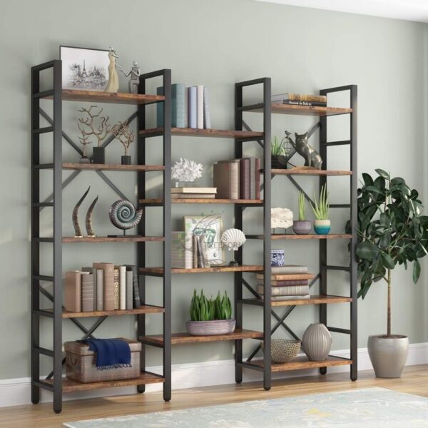 5-Shelf Bookcase, Etagere Large Open Bookshelf