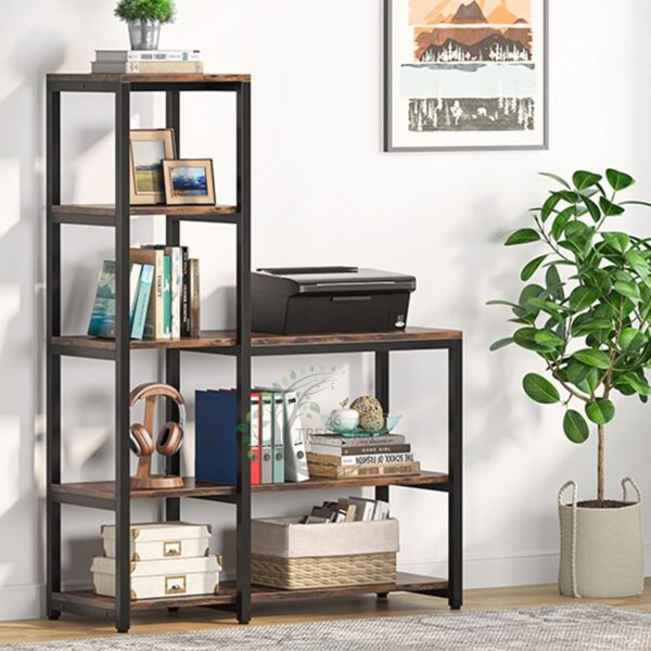 5-Tier Bookshelf, Ladder Corner Bookshelves